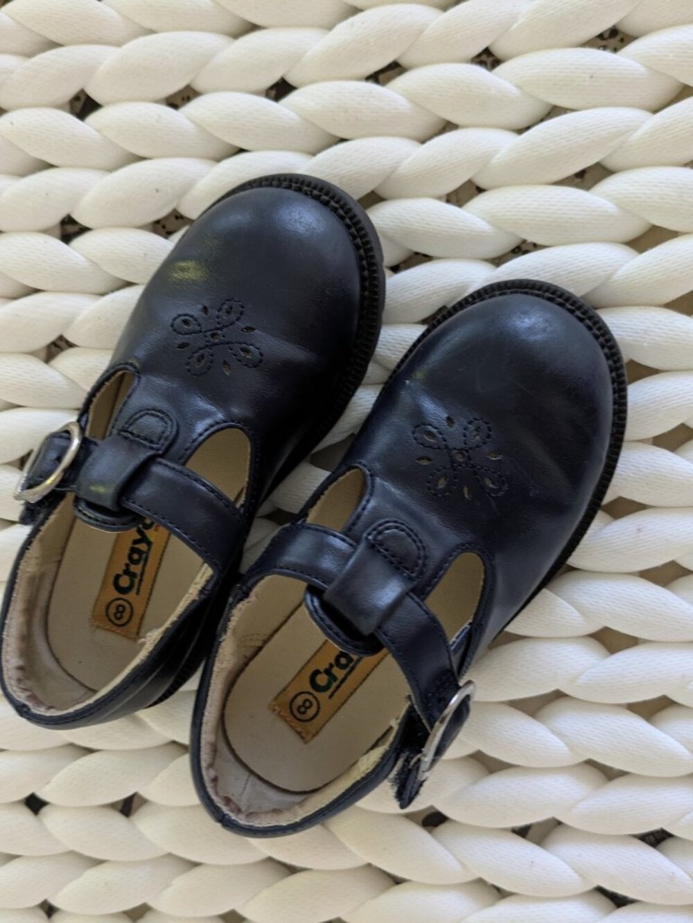 Crayola Girls Blue Mary Jane Dress Shoes Size 8 Buckle Closure